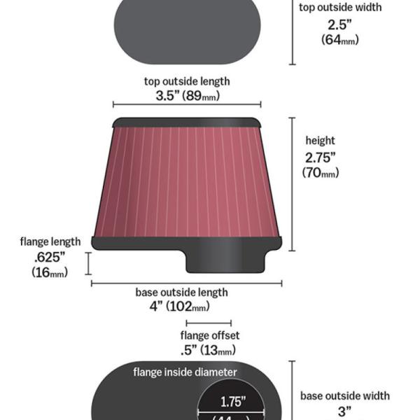 KN Universal Air Filter K&N Engineering RU-2450