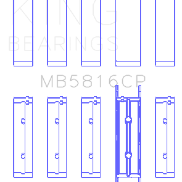 KING Main Bearings King Engine Bearings MB5816CP0.25
