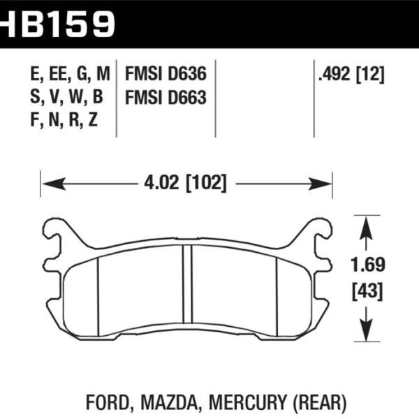 Hawk Performance HB159M.492