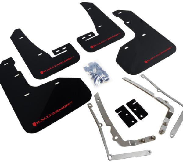 RAL UR Blk Flap/Rd Logo Rally Armor MF40-UR-BLK/RD