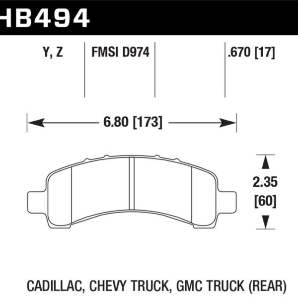 Hawk Performance HB494Y.670