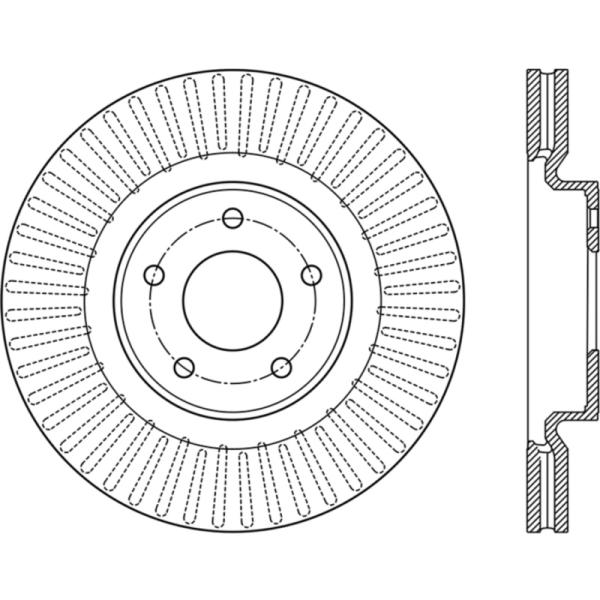ST Slotted Sport Brake Rotors Stoptech 126.42120SL