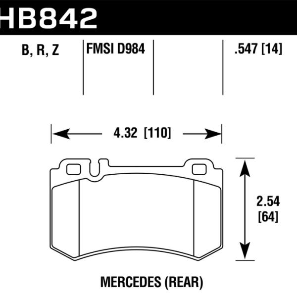 Hawk Performance HB842B.547