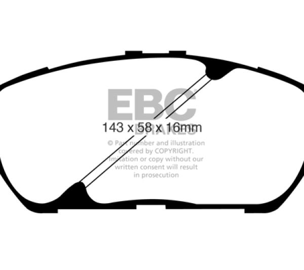 EBC Yellowstuff Brake Pad Sets EBC DP41674R