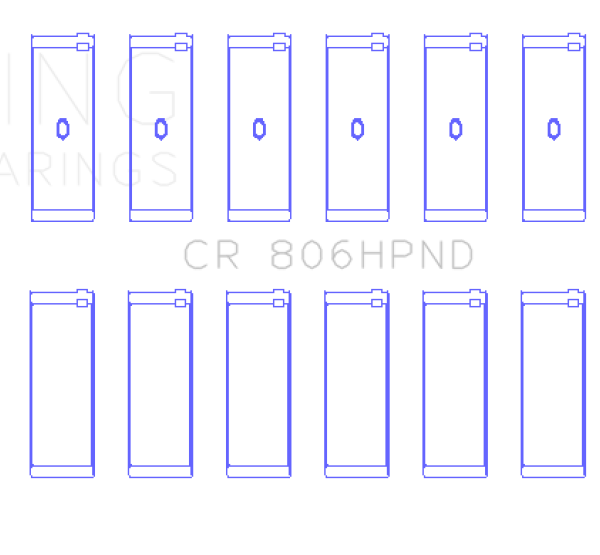 KING Performance Rod Bearings King Engine Bearings CR806HPND001