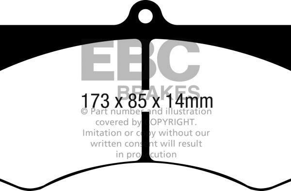 EBC Bluestuff Brake Pad Sets EBC DP5068NDX