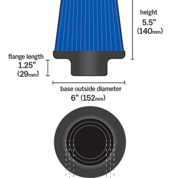 KN Universal Air Filter K&N Engineering RG-1001BL