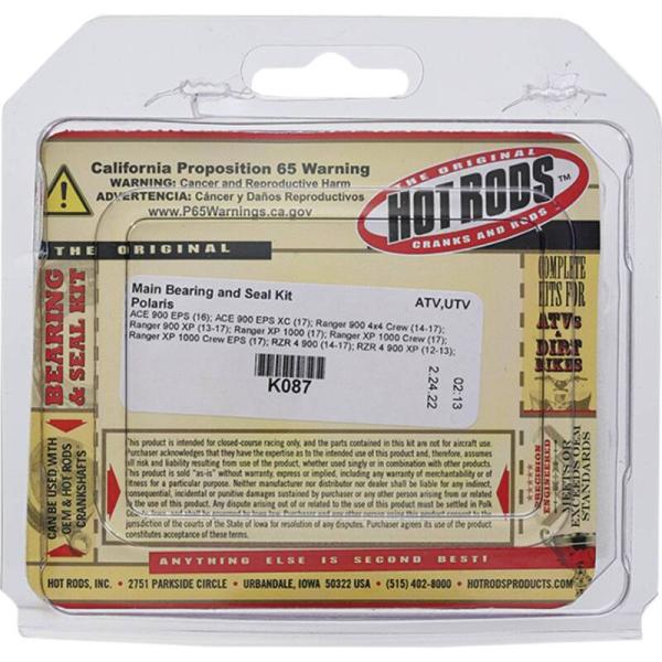 HDS Main Bearing & Seal Kit Hot Rods K087