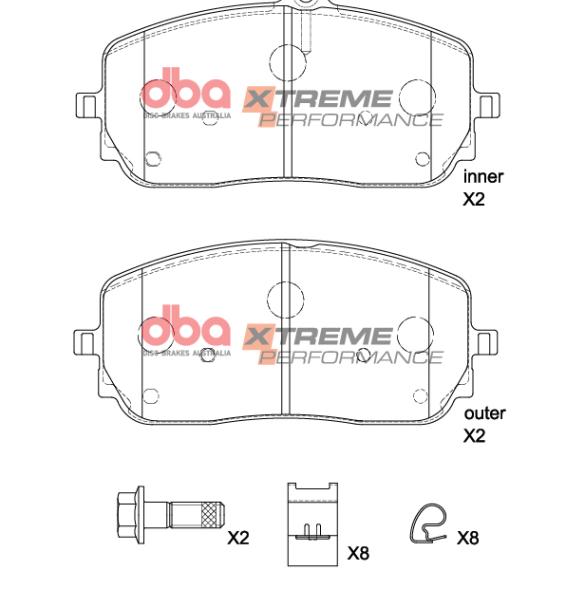 DBA XP Performance Brake Pads DBA DB15268XP