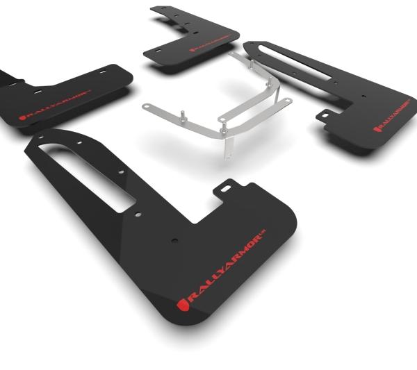 RAL UR Blk Flap/Rd Logo Rally Armor MF97-UR-BLK-RD