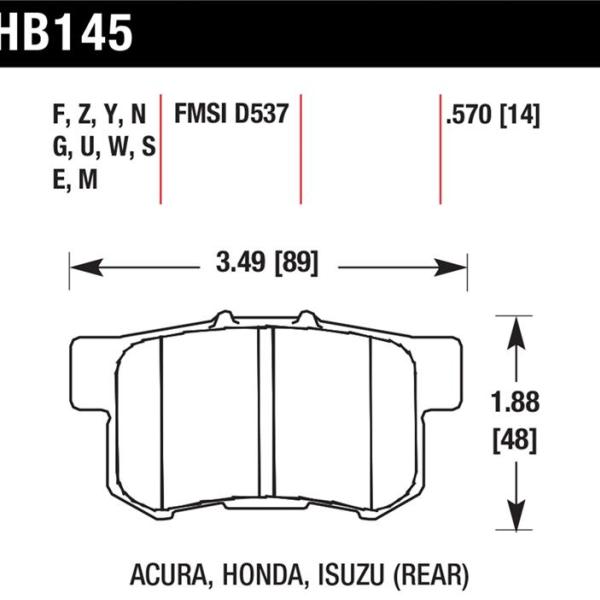 Hawk Performance HB145N.570