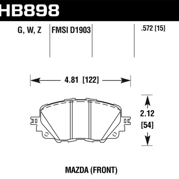 Hawk Performance HB898G.572
