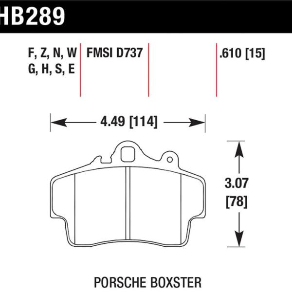 Hawk Performance HB289G.610
