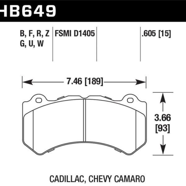Hawk Performance HB649Z.605