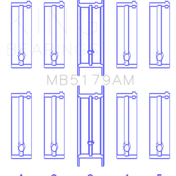 KING Main Bearings King Engine Bearings MB5179AM0.25