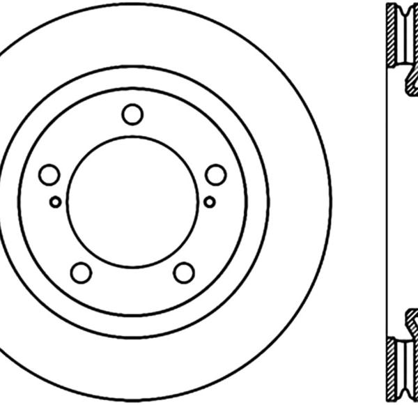 ST Premium Carbon Brake Rotors Stoptech 120.44162CRY