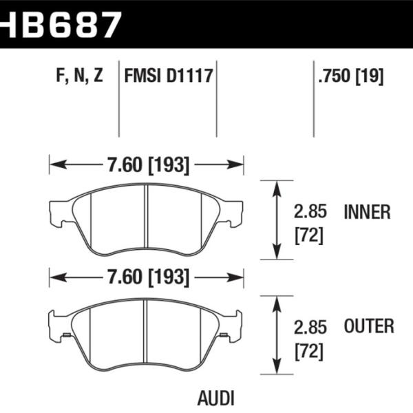 Hawk Performance HB687N.750