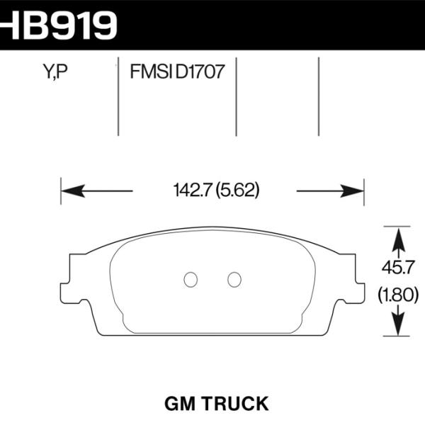 Hawk Performance HB919Y.670