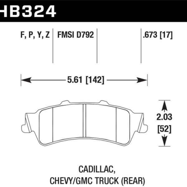 Hawk Performance HB324P.673
