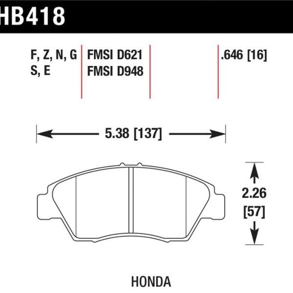 Hawk Performance HB418G.646