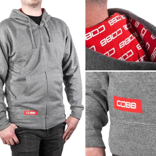 COBB CO-LINERHOODIE-GRY-M