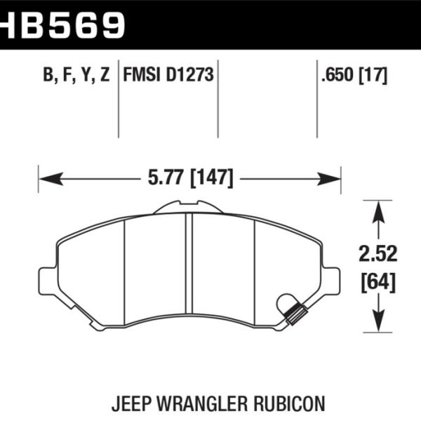 Hawk Performance HB569Y.650
