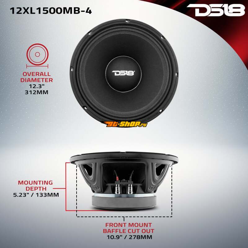 DS18 12XL1500MB-8 DSE EXL Series Mid-Bass Loudspeakers