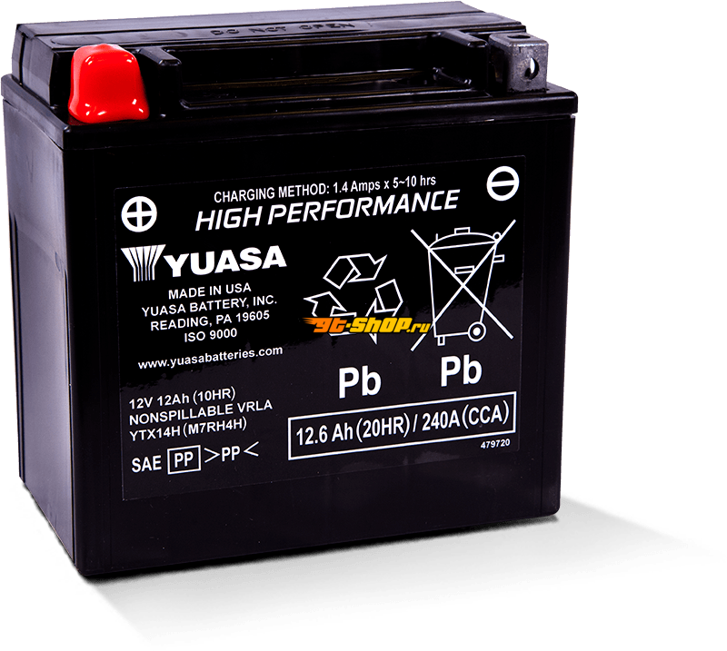 Yuasa Battery YUAM7RH4H YSA Maintenance Free Battery