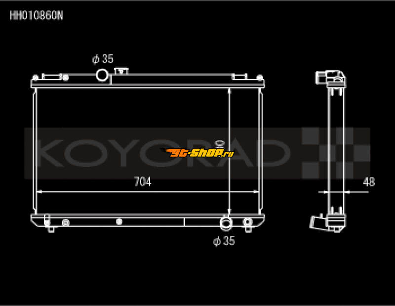 Koyo HH010860N KOY Racing Radiators