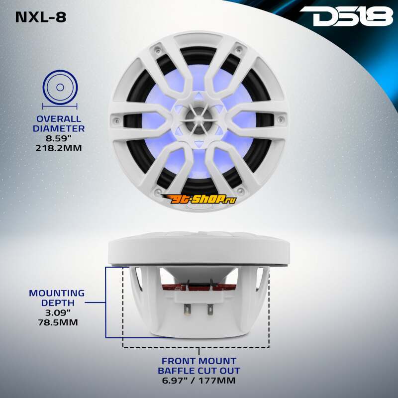DS18 NXL-8 DSE NXL Coaxial Marine Speakers