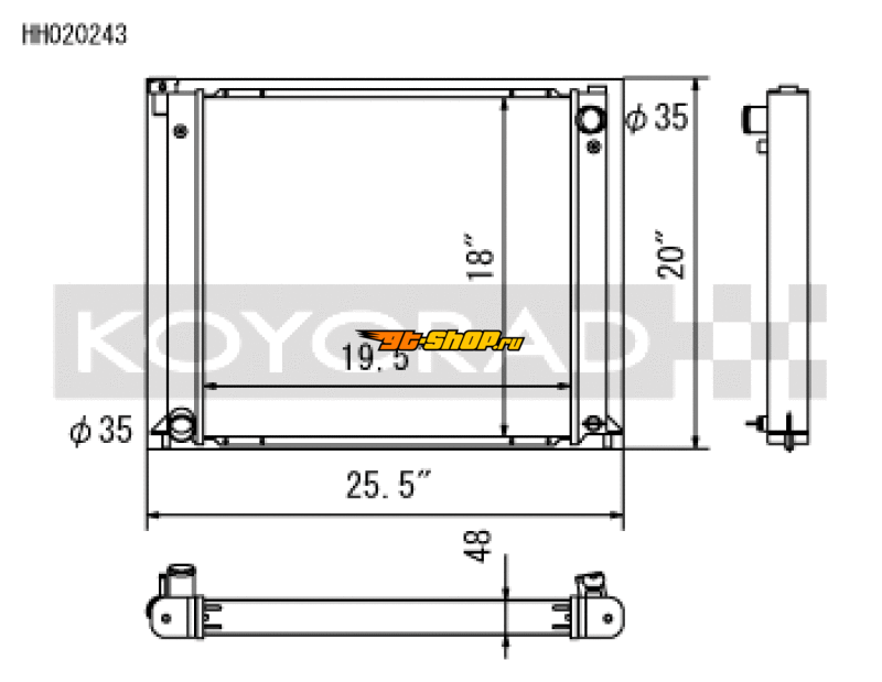 Koyo HH020243 KOY Racing Radiators