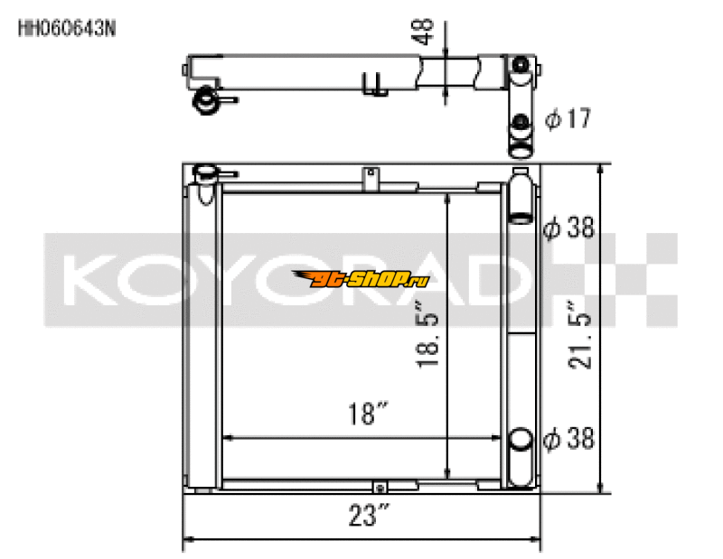Koyo HH060643N KOY Racing Radiators
