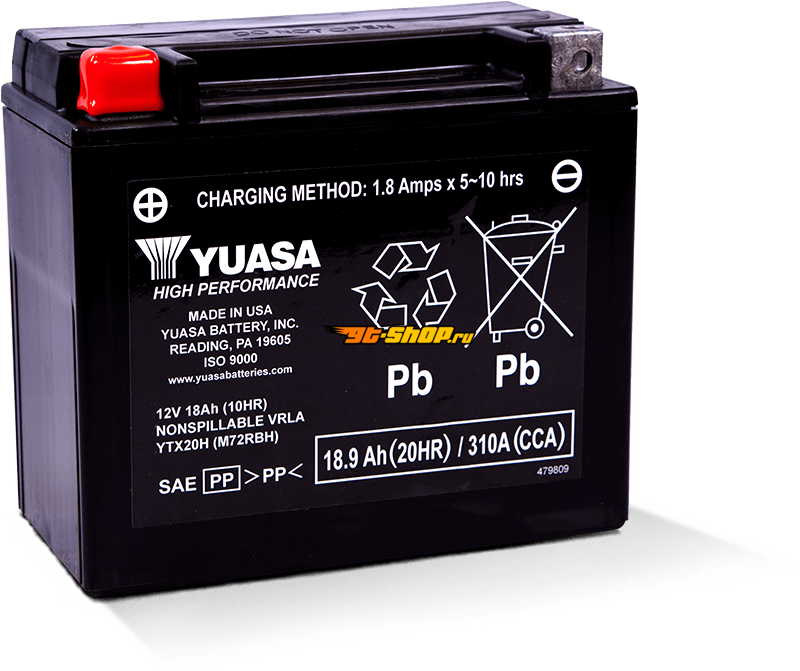 Yuasa Battery YUAM72RBH YSA Maintenance Free Battery