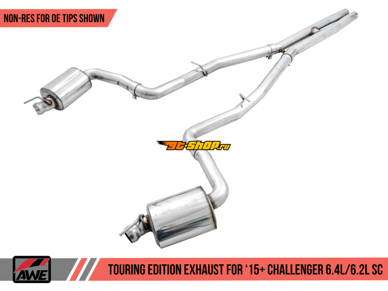 AWE Tuning 3020-11028 AWE Cat-Back Touring