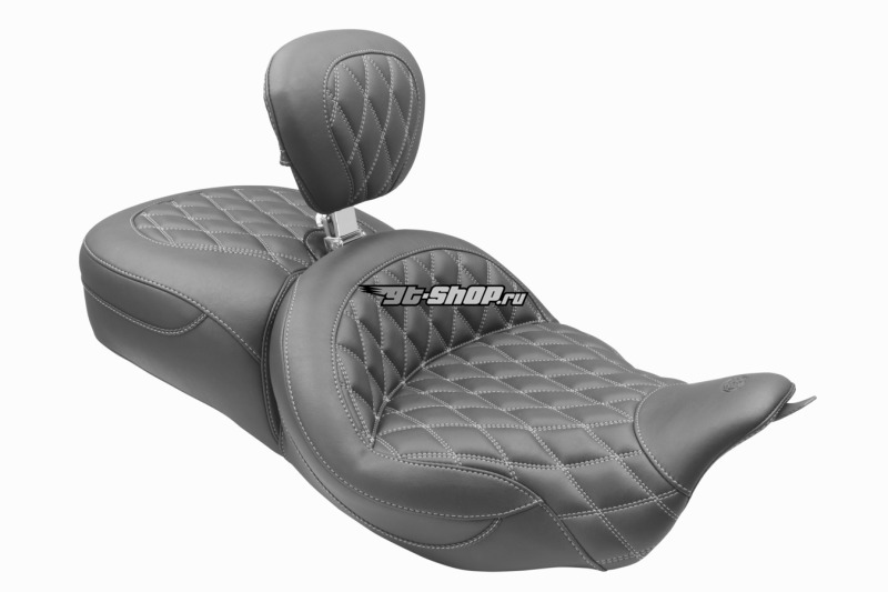 Mustang Motorcycle 89556GM MMP 2 Piece Seat with Driver Backrest Original