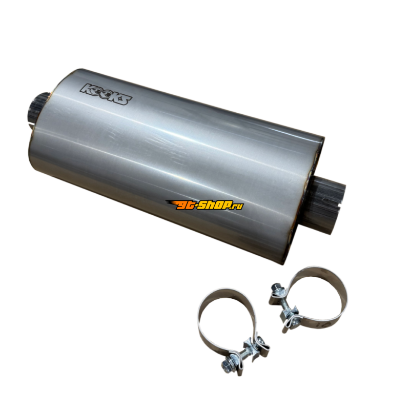 KSH Univ Polished Muffler Kooks Headers MUF-019-CI