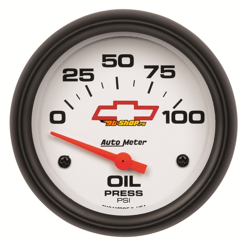 AutoMeter 5827-00406 AM Chevy White Gauges