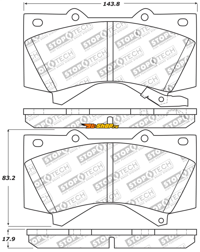 ST Sport Brake Pads Stoptech 309.13030