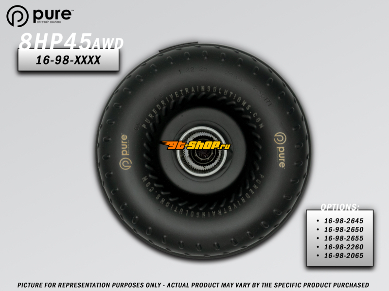 PDS Billet Race Torque Converter Pure Drivetrain Solutions 16-98-2650