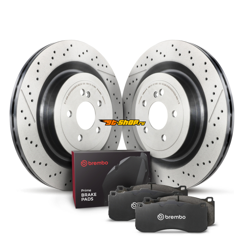 Brembo OE KT04495 BRE UV Coated OE Equiv Rotors